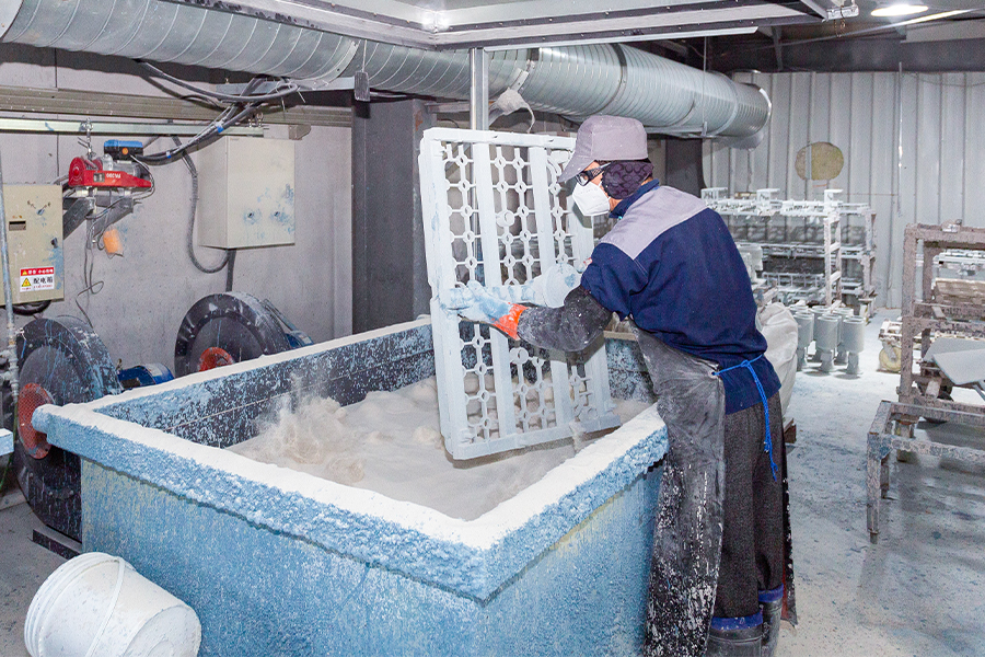 Atelier de fabrication de coquillages