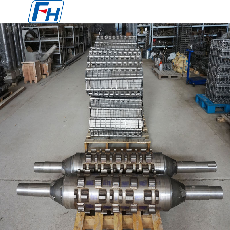 Rouleau d'entraînement combiné de fonte de four de traitement thermique avec la ceinture de lien de fonte pour le transport de pièce