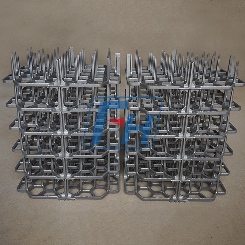 Grilles de traitement thermique pour pièces d'engrenages