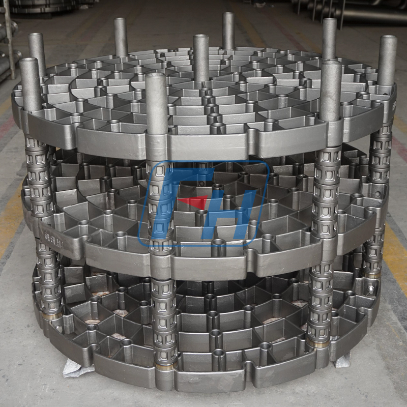 plateaux de montages de traitement thermique de 1450mm pour le diamètre de four à fosse.