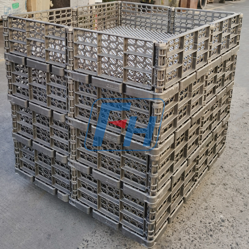 Paniers de traitement thermique pour four continu, panier 1380x1230x280mm