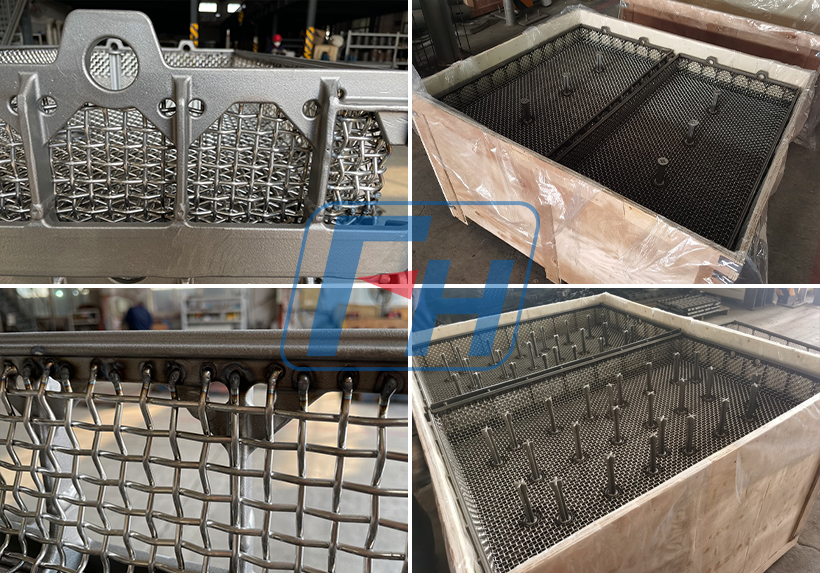 Panier de four de traitement thermique avec grillage en Turquie